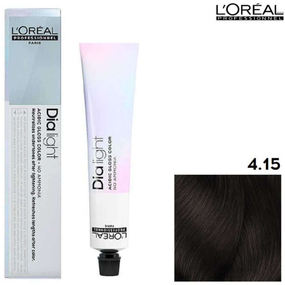 L&#39;Oreal Professionnel Dia Light 4.15 шатен пепельно-махагоновый 50мл
