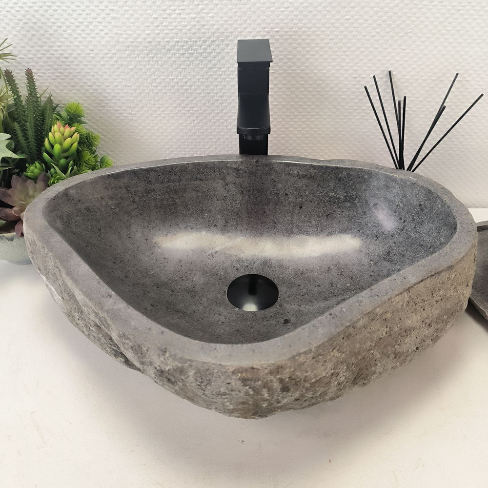 Раковина из речного камня RS-63683 (53*39*15) 0122