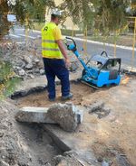 Виброплита бензиновая ROBUST CPC-500HE - [431 кг / 50 кН / Honda GX390] реверсивная