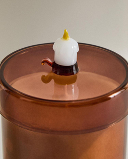 ZARA HOME АРОМАТИЗИРОВАННАЯ СВЕЧА ИЗ БОРОСИЛИКАТА С СОЛЁНОЙ КАРАМЕЛЬЮ