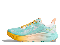 Кроссовки для бега женские Hoka Clifton 10 Сине-оранжевые