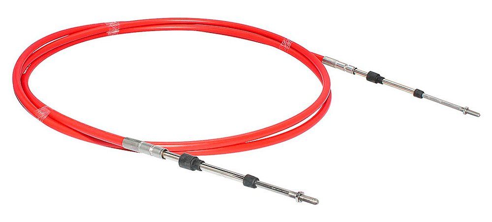 Трос Д/У двигателем, универсальный, красный, Mid Range. Длина: 6,75 м. (10015525)