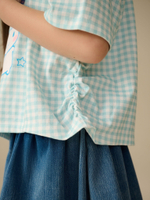 Футболка для девочки Next E44-364, Голубой, Белый