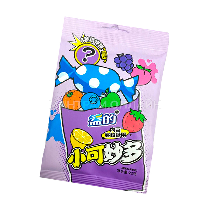 Конфеты Наглый фрукт вкус ассорти 22 г