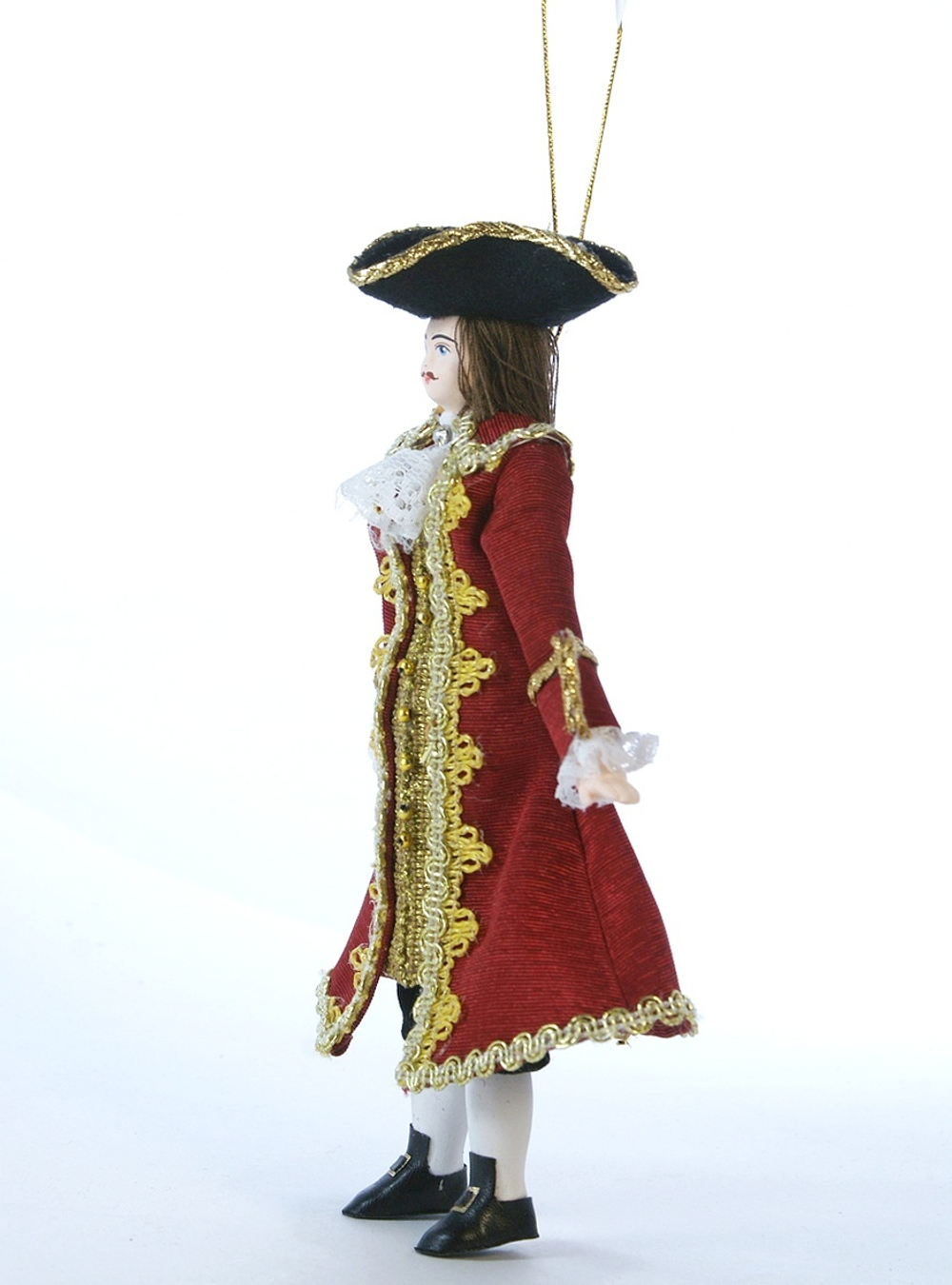 Кукла фарфоровая на елку Петр 1