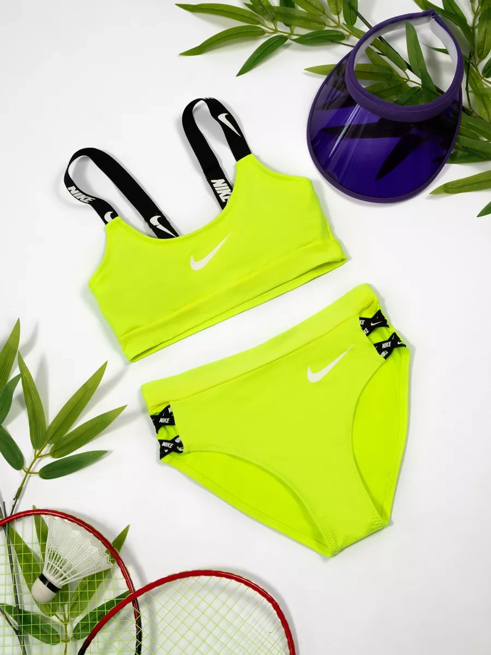 купальник раздельный спортивный с топом для бассейна