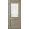 Межкомнатная дверь Рим серый со стеклом