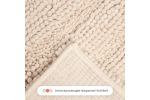 Набор ковриков для ванной и туалета Chenille Home One 50х80, 50х60 U-shape, молочный