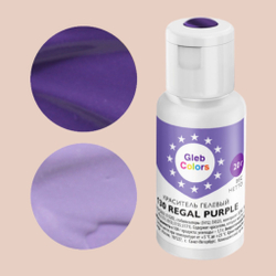 Гелевый краситель GLEB (CAKE) COLORS 130 Фиолетовый (REGAL PURPLE), 20 г