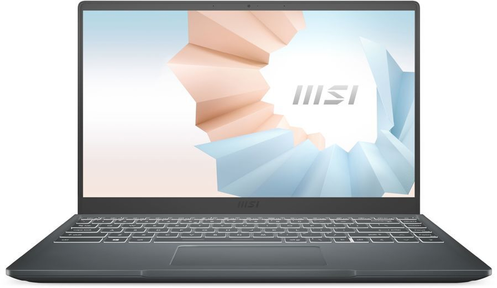 Ноутбук MSI Modern 14 B5M-243XRU [9S7-14DL24-243] dk.grey 14" FHD AMD Ryzen 5 5500U/8Gb/512Gb SSD/DOS