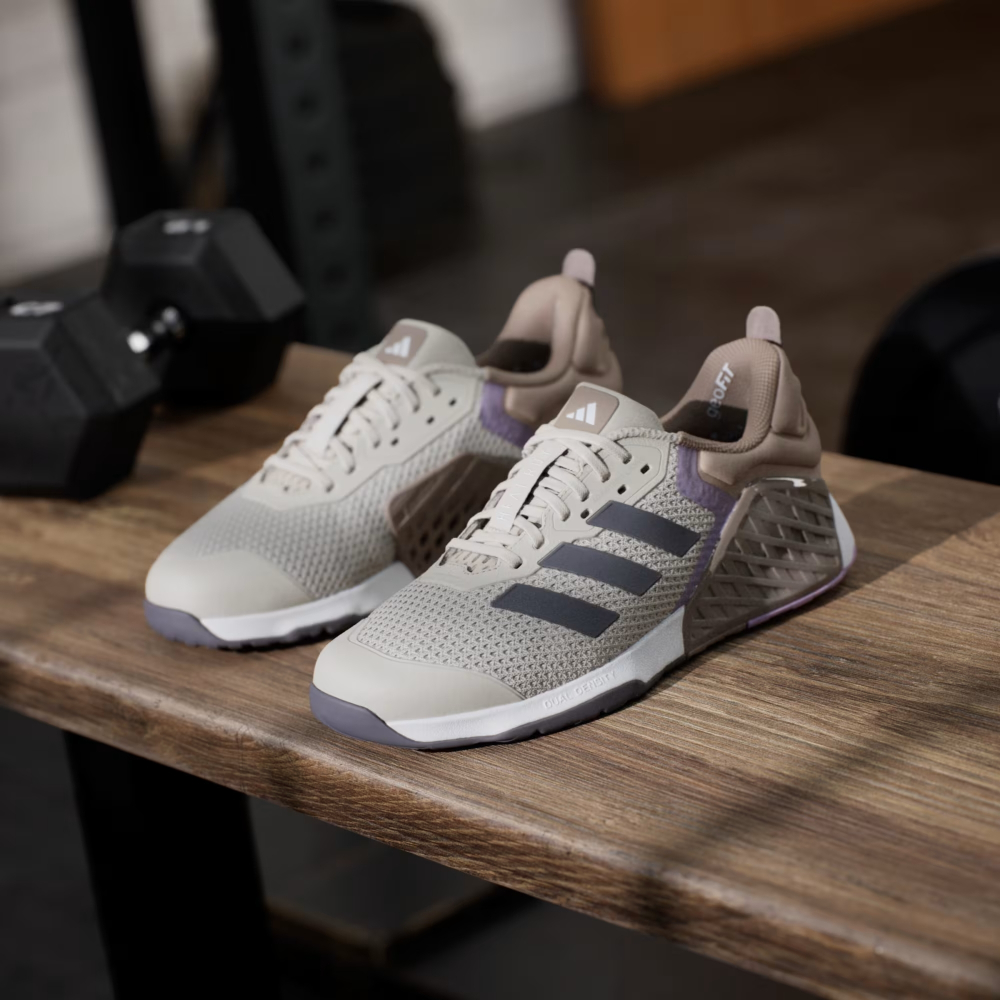 Кроссовки женские Adidas Dropset 3 (Серо-Коричневые)
