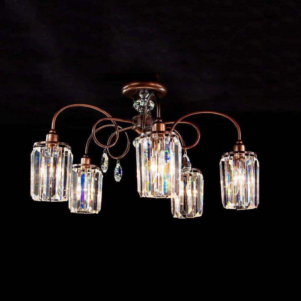 Citilux Синди CL330153 Люстра хрустальная Коричневая