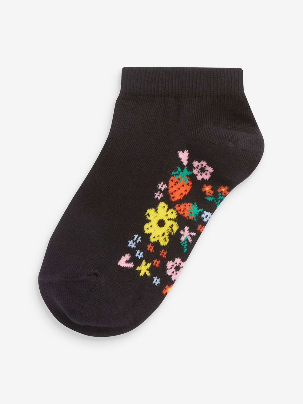 Носки хлопковые для девочки Next M01-597, 5 шт., Черный