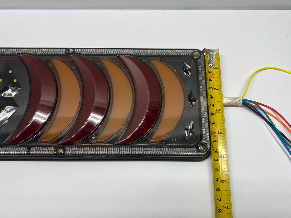 M4-24V / Задние фонари на грузовик, прицеп, ГАЗель, ГАЗ, МАЗ, автобус, 12-24В, длина 46 см, М4 - TG (2 шт. / комплект)