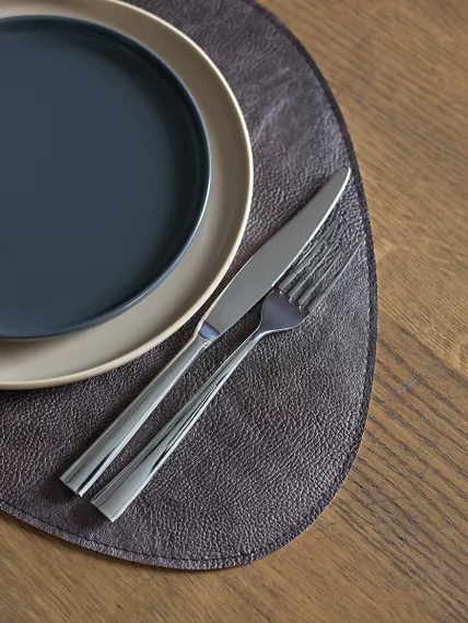 Набор из 4-х двухсторонних сервировочных салфеток drop, 33х41 см, шоколадный/бежевый