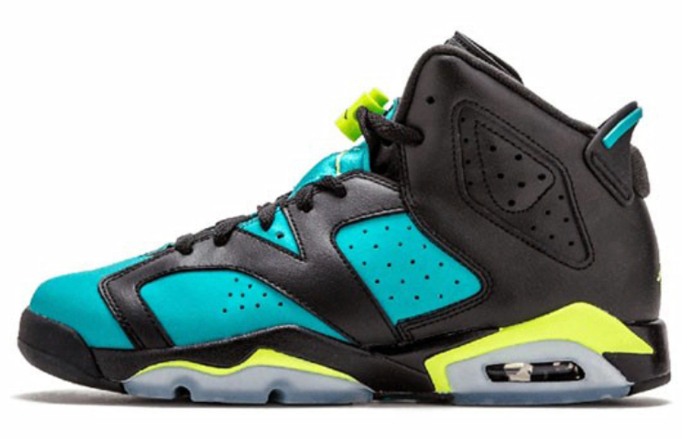 Кроссовки Jordan Air Jordan 6 Retro Turbo Green (Женская размерная сетка)
