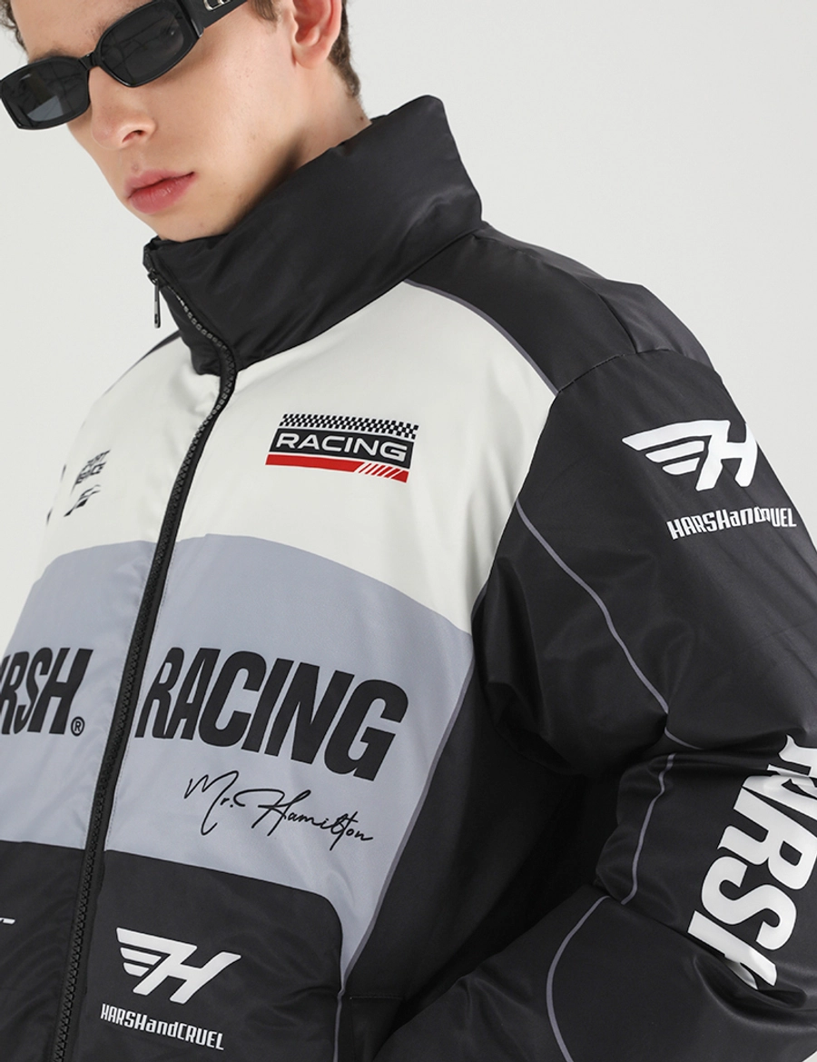 Пуховик HARSHandCRUEL "Racing" Puffer Jacket