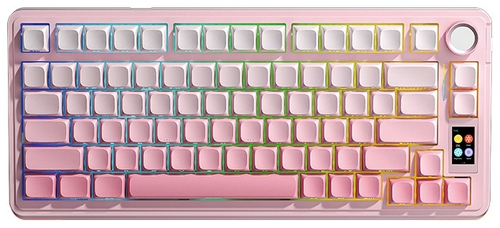 Клавиатура AULA S75 Pro розовый