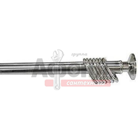 Карниз для ванной  хром 110х200см