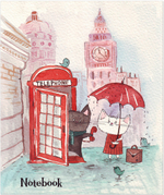 Тетрадь общая 48 листов на скрепке "Приключения Хвостиков"