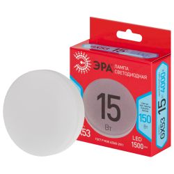 Лампа светодиодная ЭРА RED LINE LED GX-15W-840-GX53 R 15Вт таблетка нейтральный белый свет GX53 | Лампы cветодиодные Плоские (GX)