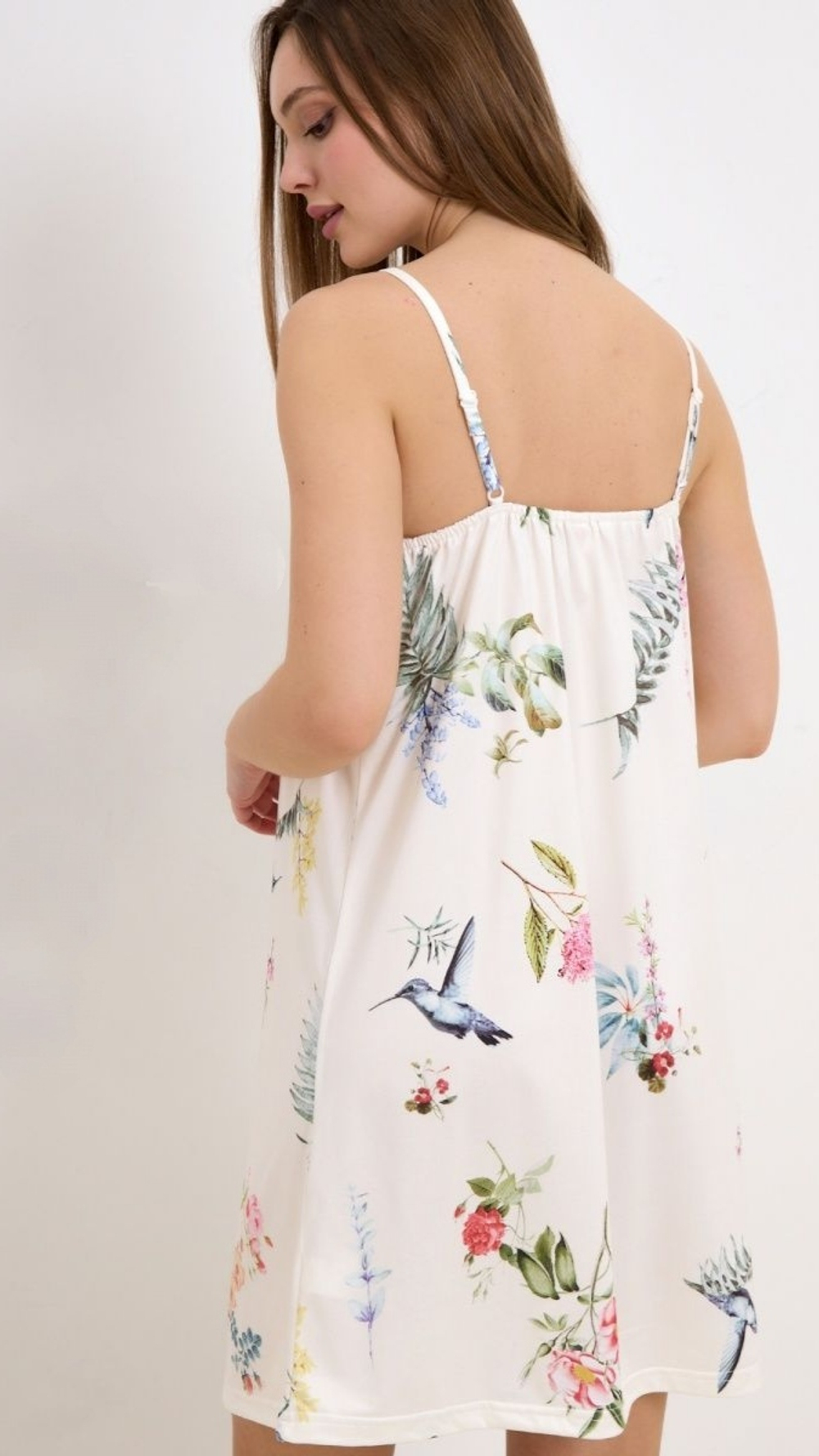 Сорочка б/в на бретели 7061