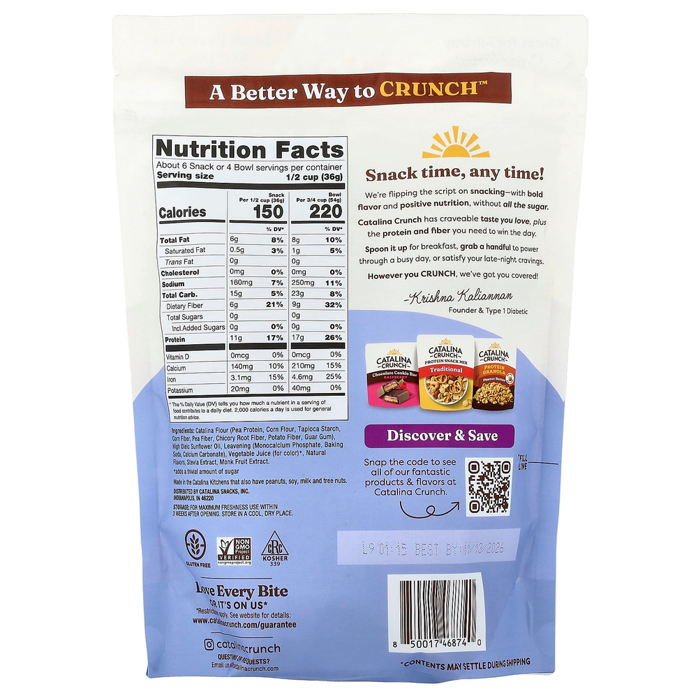 Catalina Crunch, Протеиновая каша, тройная ягода, 227 г (8 унций)