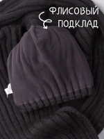 Шапка для девочки зимняя вязаная и шарф