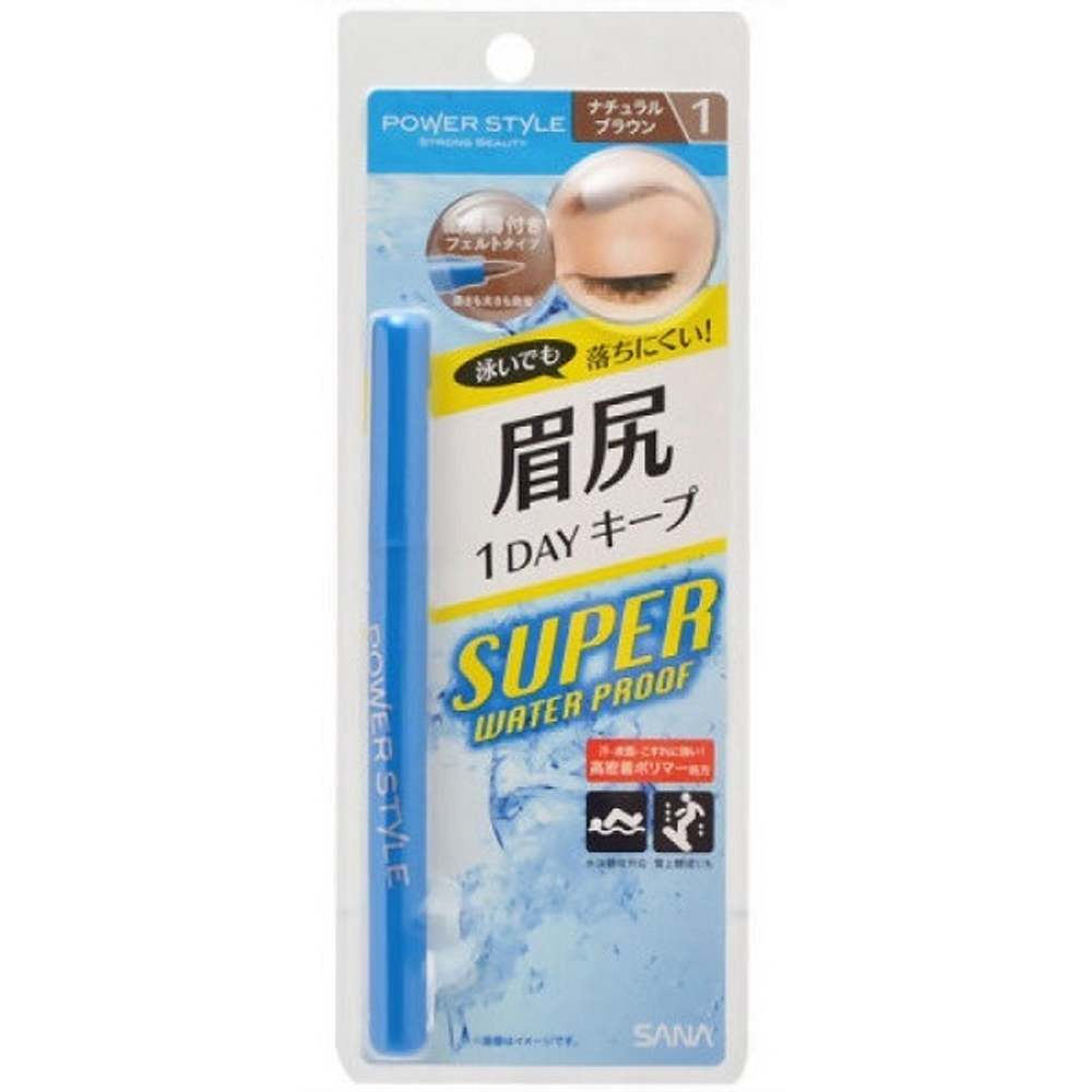 Подводка для бровей жидкая коричневая водостойкая Sana Power Style Liquid Eyebrow 3,5мл