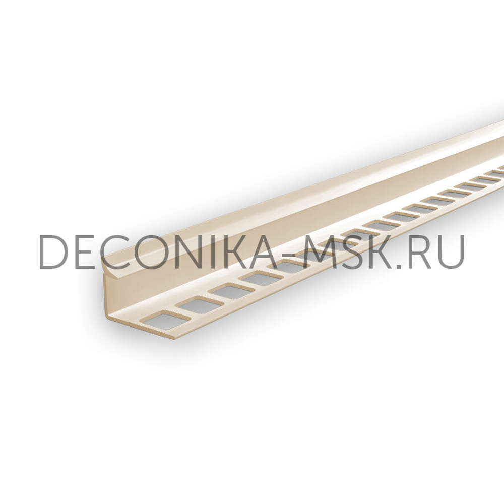 Раскладка для плитки внутренняя DECONIKA 10мм 2.5м Слоновая кость глянцевая Д-Пл10-В-008СКГ