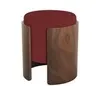 Пуф Lagom (бордовый FiberGuard, орех)