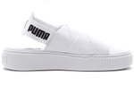 PUMA Platform Trace Sports Sandals "White Black" Women"s