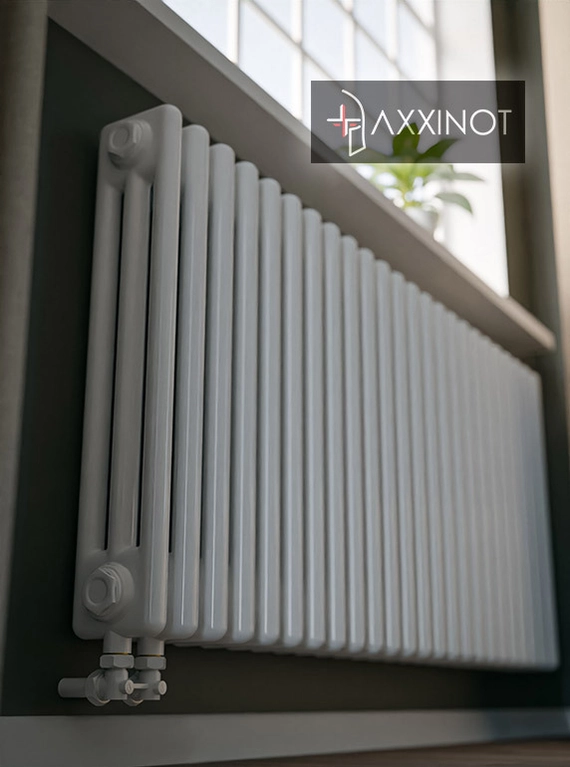 Axxinot Sentir 3080 - трехтрубный трубчатый радиатор высотой 800 мм, нижнее подключение