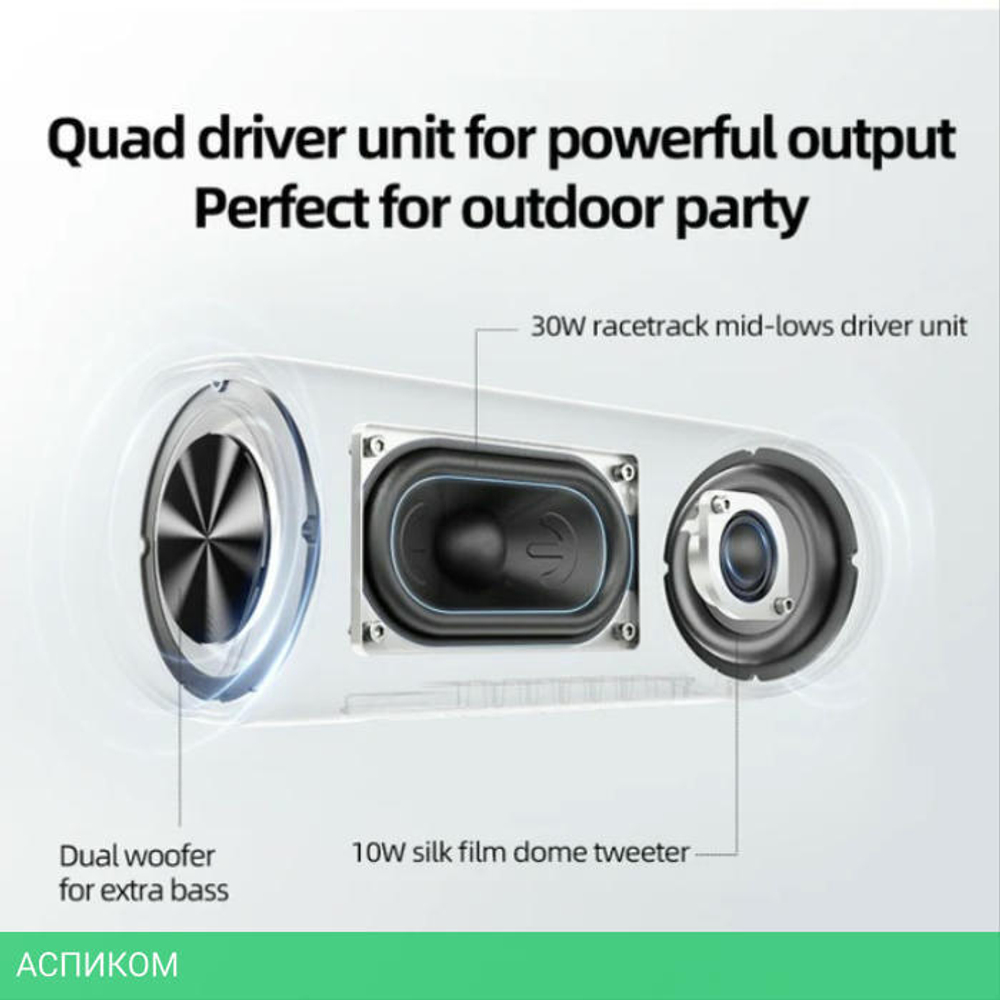 Портативная колонка QCY SP7 Speaker Black (BH24SP7A)