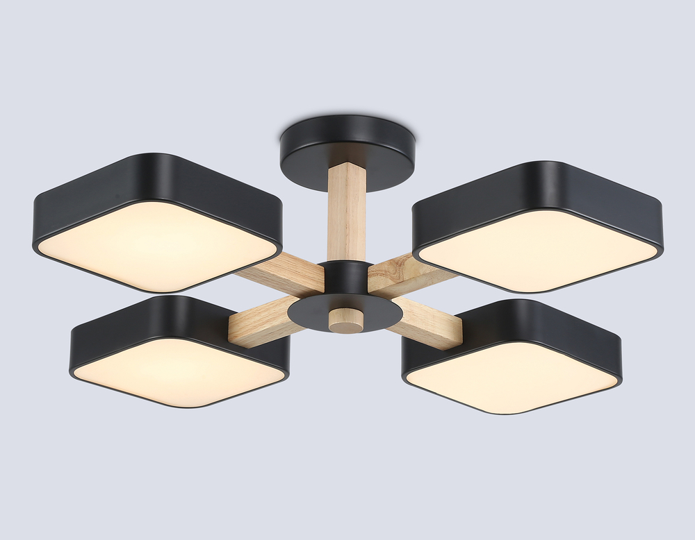 FL4880/4 BK/WD черный/дерево 72W 3000-6000K D610*160 (без ПДУ)