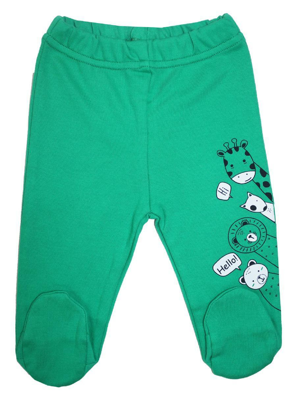 Ползунки "Весёлые зверюшки",зеленый,р.68,Bonito,OP489