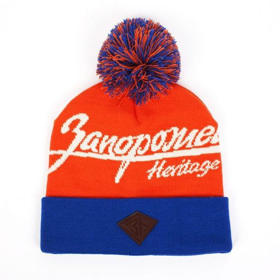 Шапка  ЗАПОРОЖЕЦ  Logo Beanies ORANGE/NAVY