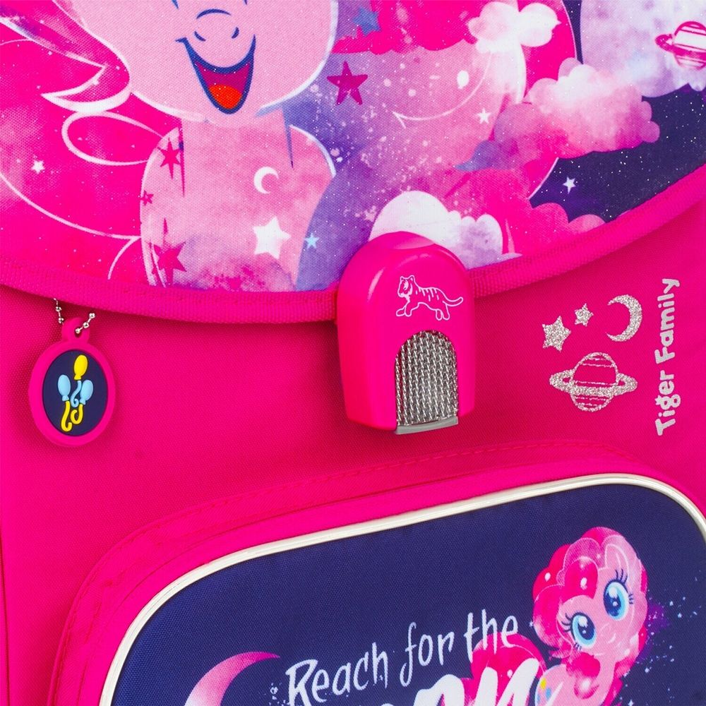 Ранец TIGER FAMILY для начальной школы, Jolly, "Pinkie Pie", ЛИЦЕНЗИЯ, 36х31х19 см, 228972, TGJL-016A