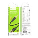 Аудио Адаптер HOCO UPA30 Lightning - 3.5mm AUX (черный)