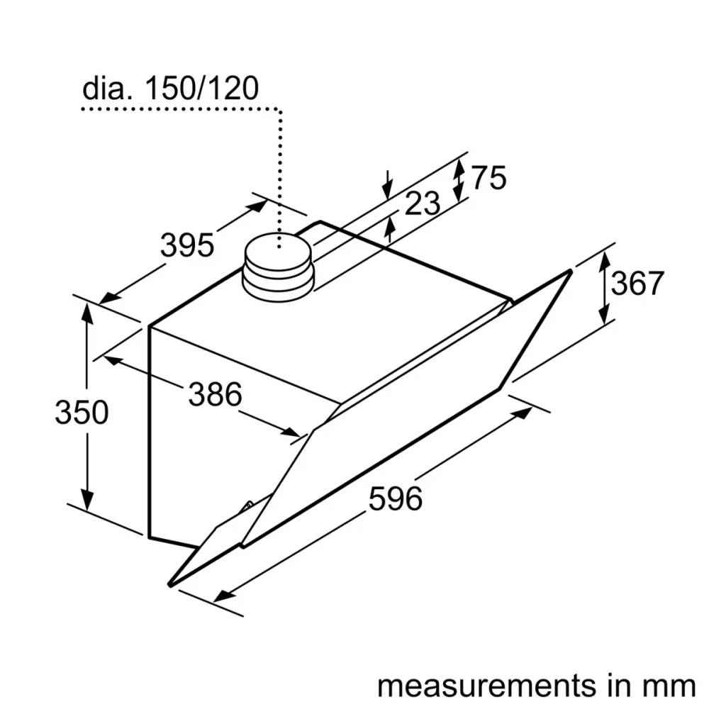 Вытяжка Bosch DWK66AJ60T
