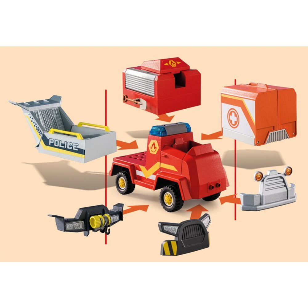 Playmobil - Пожарная машина Duck On Call 70914