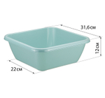 Таз квадратный 8л М2577