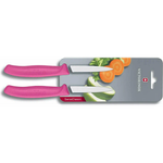 Набор Victorinox кухонный, 2 предмета, лезвие прямое, розовый