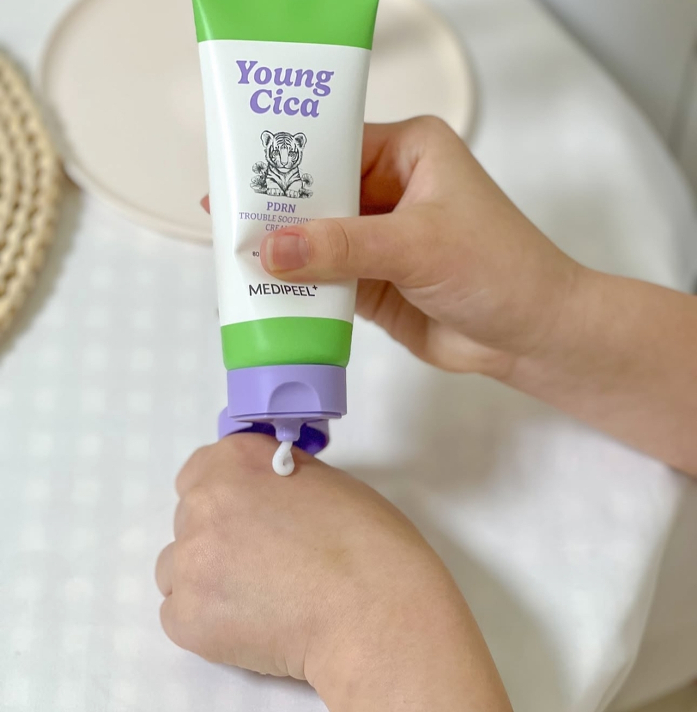 MEDIPEEL Успокаивающий крем с ПДРН, экзосомами и центеллой Young Cica PDRN Trouble Soothing Cream