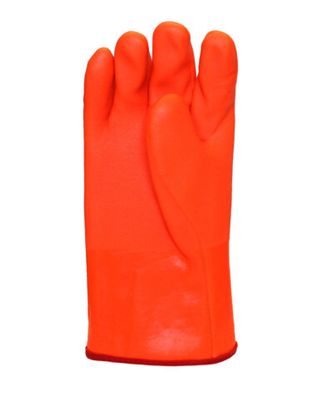 Перчатки утепленные "ВИНТЕРЛЕ Оранж" ПВХ,матовая поверхность, утепл. х/б тканью с начесом, в уп72пар