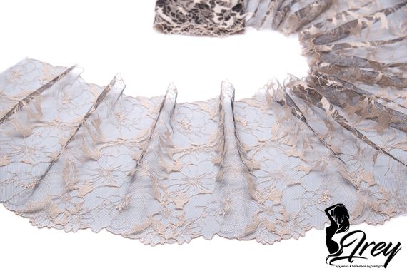 05-98 Вышивка на неэл. сетке 23 см, телесный/черный