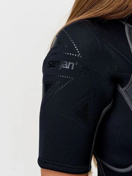 Гидрокостюм Sargan Black Queen shorty lady черный 3 мм