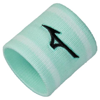 Напульсник теннисный Mizuno Wristband Short With Line - Мятный