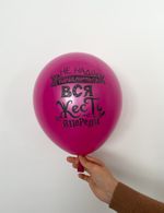 Шар с надписью ЧЮ 30 см Не надо печалиться, вся жесть впереди (фуксия, для девушки) (БГ-17)