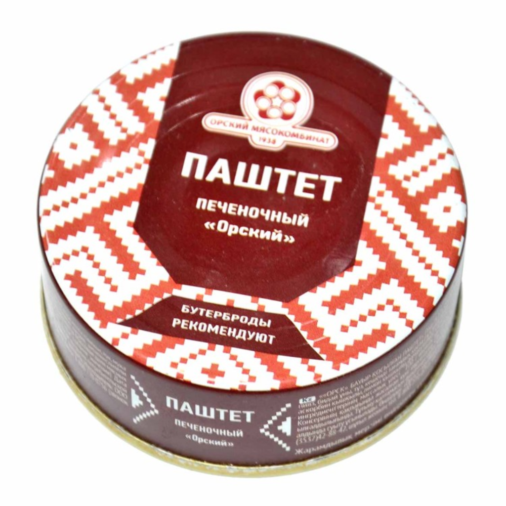 Паштет Орский мясокомбинат печеночный 100 гр